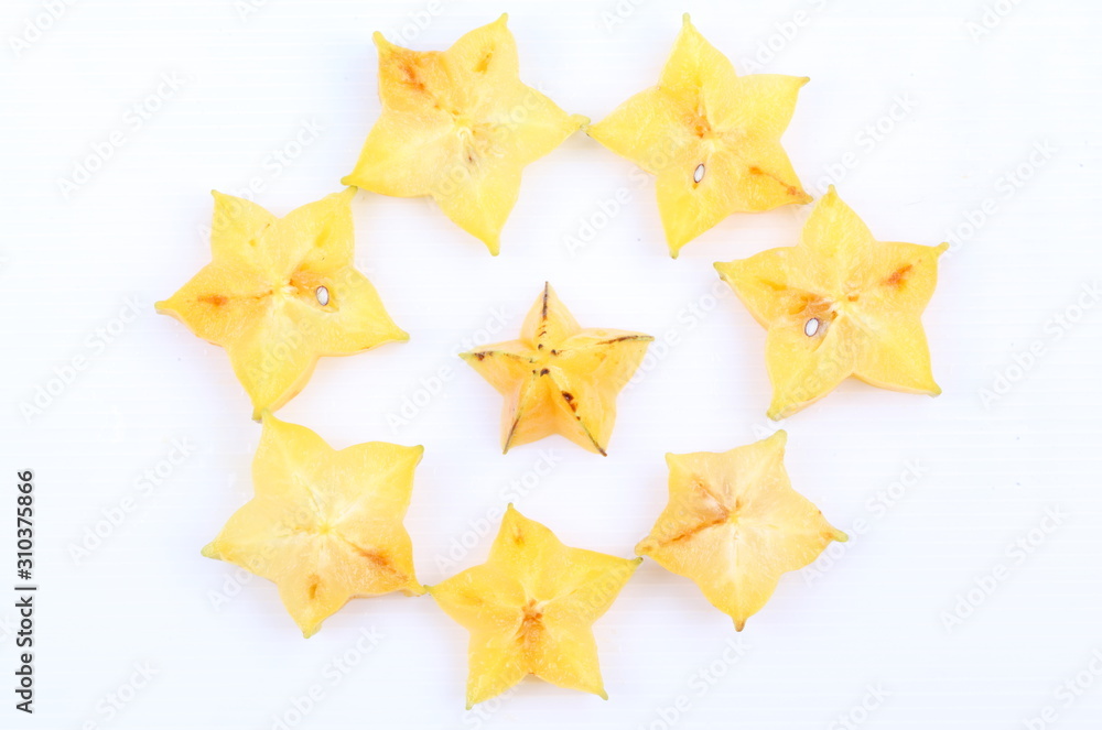 Obraz premium star apple isolated on white background