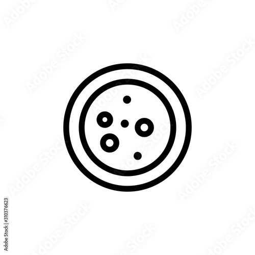 biomaterial before researching the vector icon. A thin line sign. Isolated contour symbol illustration