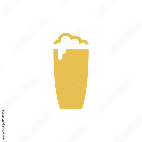 Beer icon design template vector isolated illustration