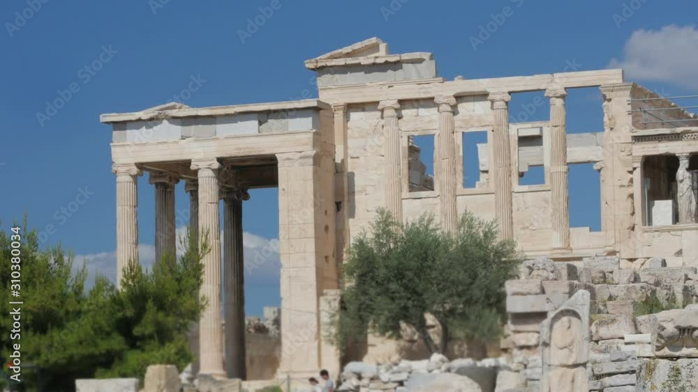 Acropolis, Athens, Greece, Timelapse, zoom out, 4k Acropolis, Athens, Greece, Timelapse, zoom out, 4k