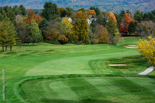 Golf course fairway, USA.