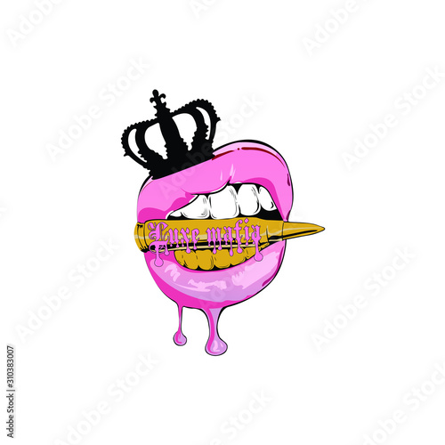 Luxurious mafia gang illustration - VECTOR