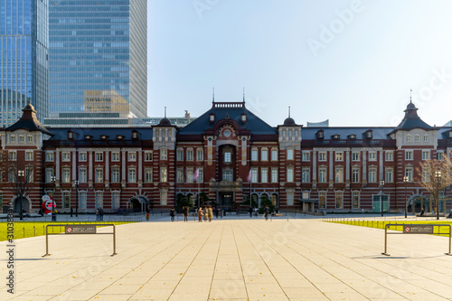 Obraz na płótnie 東京駅 w salonie