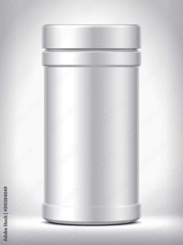 Plastic Jar on background. Matt surface version. Plastic Jar on background. Matt surface version.