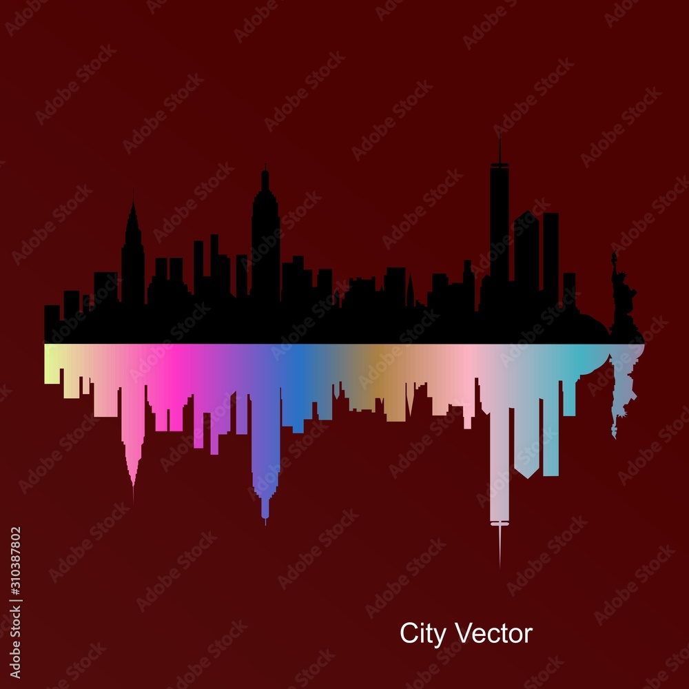 city vector project, with a simple and elegant design, using eps 10 illustrations