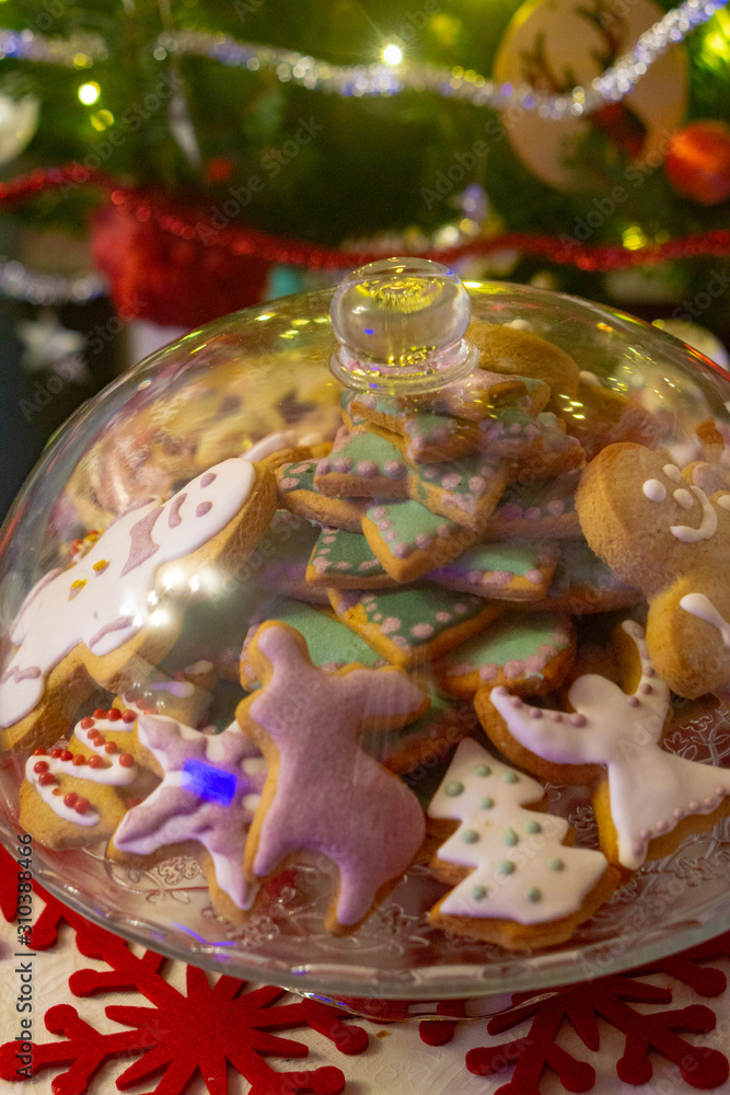 Christmas ginger honey cookies