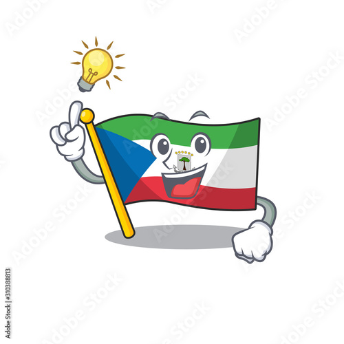 Have an idea flag equatorial guinea Scroll cartoon character design