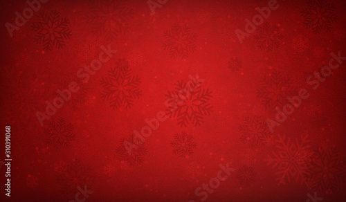 Christmas background red - snow xmas