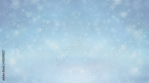 Winter christmas sparkling shiny silver bright glittering abstract bokeh background © MONICA