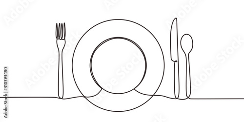 Continuous one line drawing...