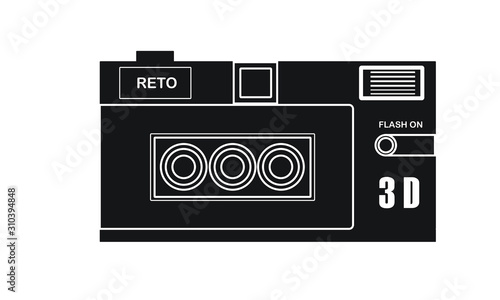 3D reto film camera