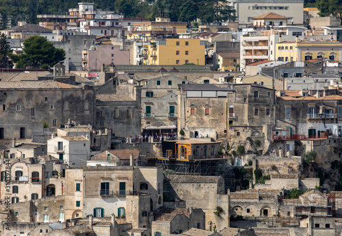 Bond apartment from the movie "No Time to Die" in Sassi, Matera, Italy. Fictional hotel in the Piazzetta Pascoli area built especially for the production