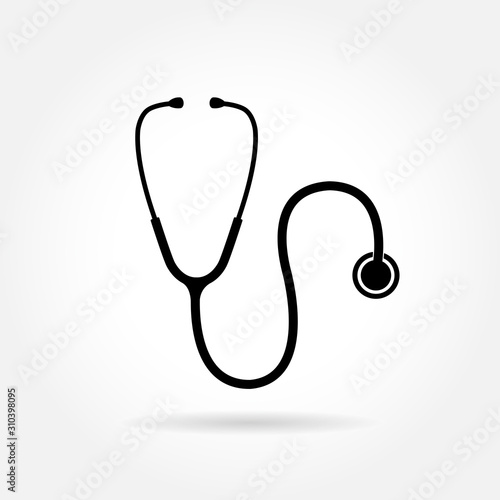 Stethoscope or steth - medical vector icon