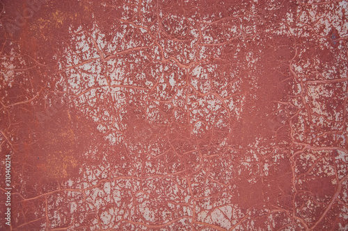 background of old metal textured surface with cracked paint