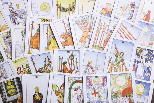 Photography Background from fortune-telling tarot cards