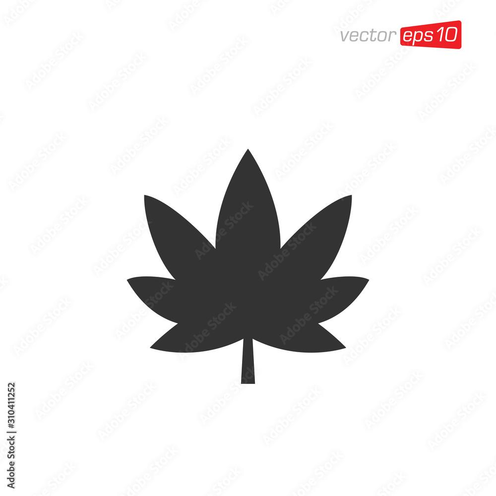 Cannabis Leaf Icon Design Vector Cannabis Leaf Icon Design Vector