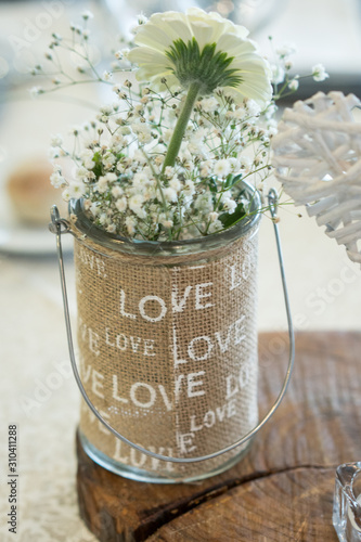 decoração de mesa em casamento photo