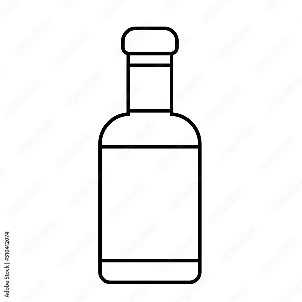 Isolated wine bottle vector design Isolated wine bottle vector design