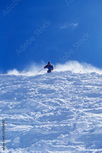 Person Skiing Against Sky