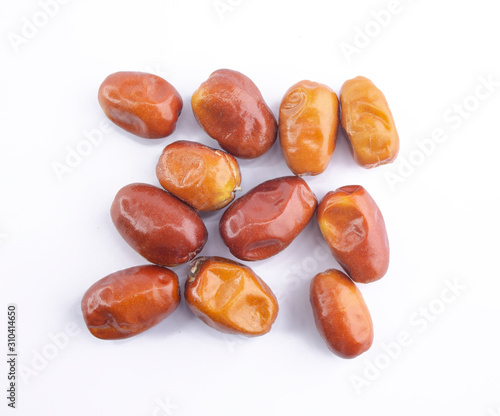 Elaeagnus in plate, on white background very fresh elaeagnus in plate,