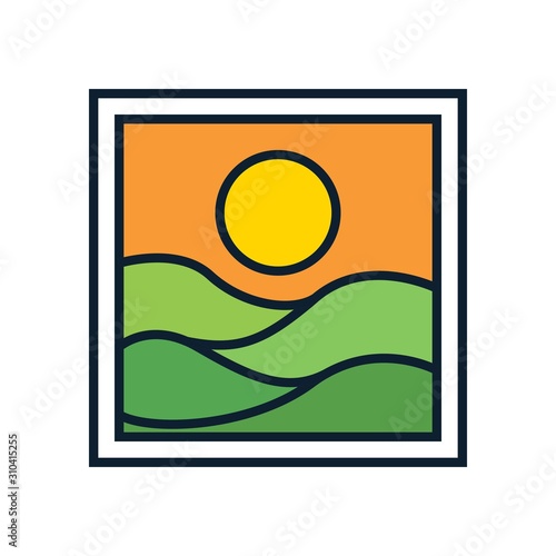 simple logo badge nature design, for t-shirt prints, patches, emblems, posters, badges and labels and other uses