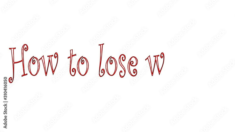 How to lose weight, concept words drawing on white board. How to lose weight, concept words drawing on white board.