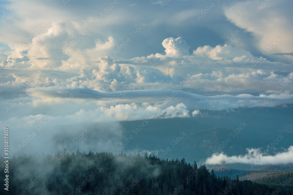 Fog in mountains