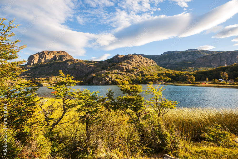 Naklejka premium Lake in Patagonia