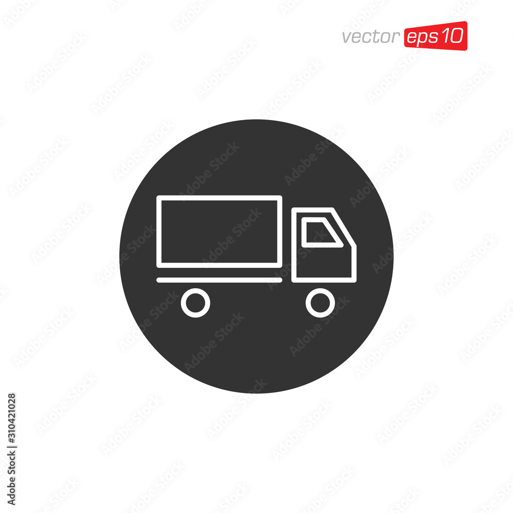 Truck Delivery Icon Design Illustration Truck Delivery Icon Design Illustration