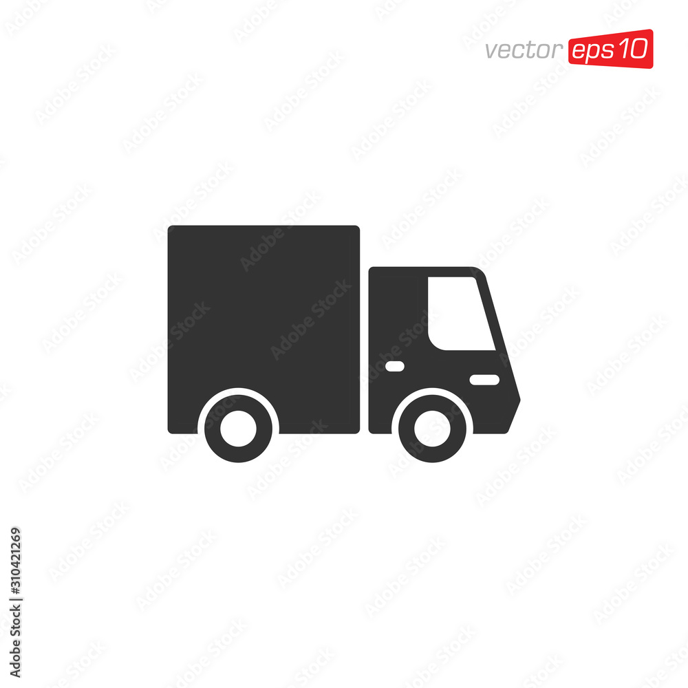 Truck Delivery Icon Design Illustration