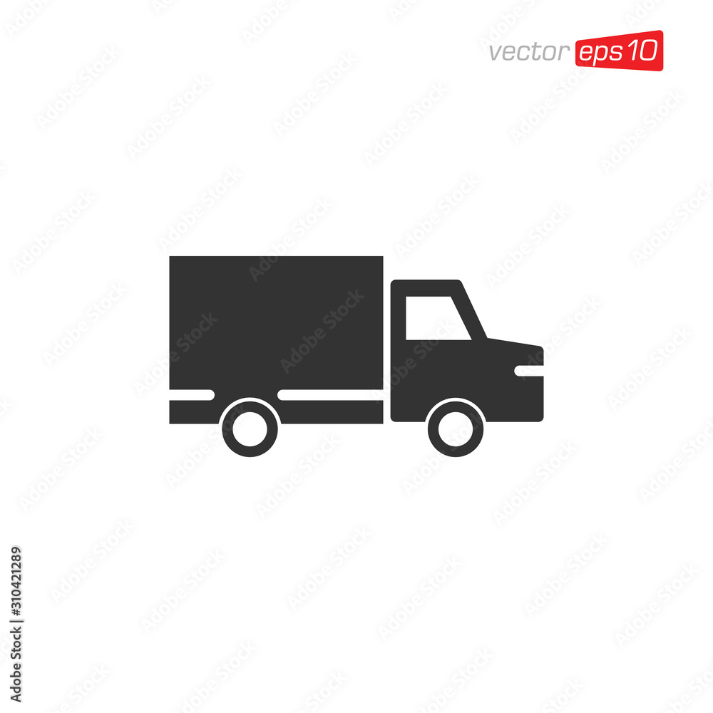 Truck Delivery Icon Design Illustration