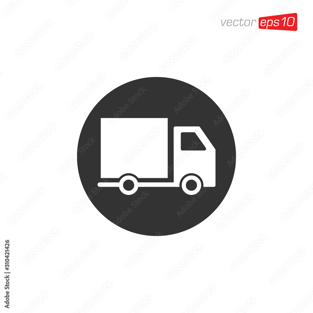 Truck Delivery Icon Design Illustration Truck Delivery Icon Design Illustration