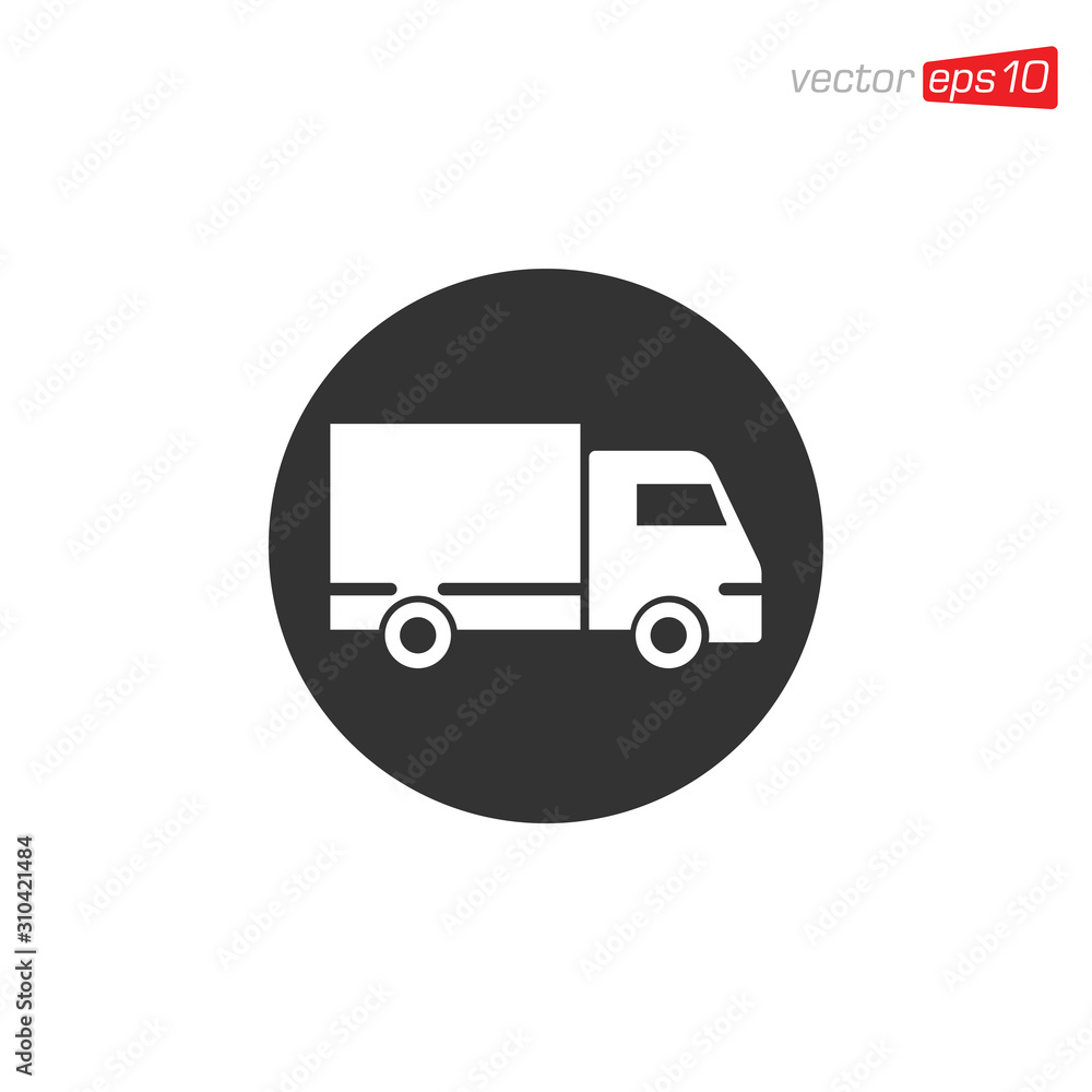 Truck Delivery Icon Design Illustration Truck Delivery Icon Design Illustration