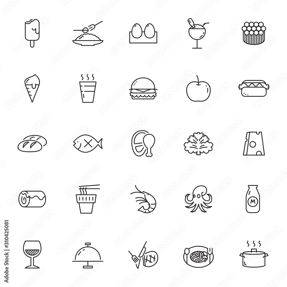 vector icon food and beverage