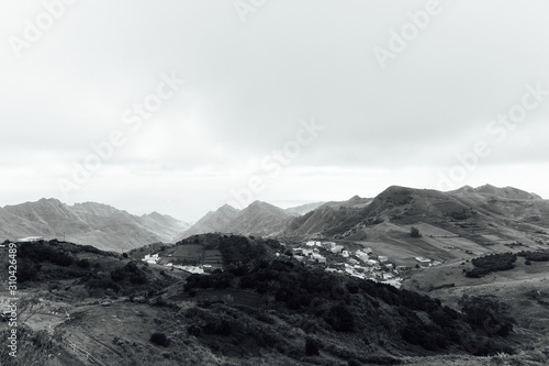 Mountain range in Anaga Natural Park In Tenerife, Canary Islands, Spain