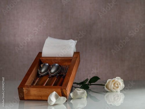 designer boxes and flower stands