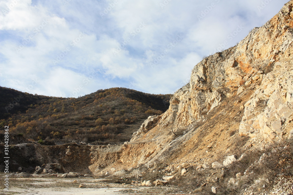 Abandoned stone quarry