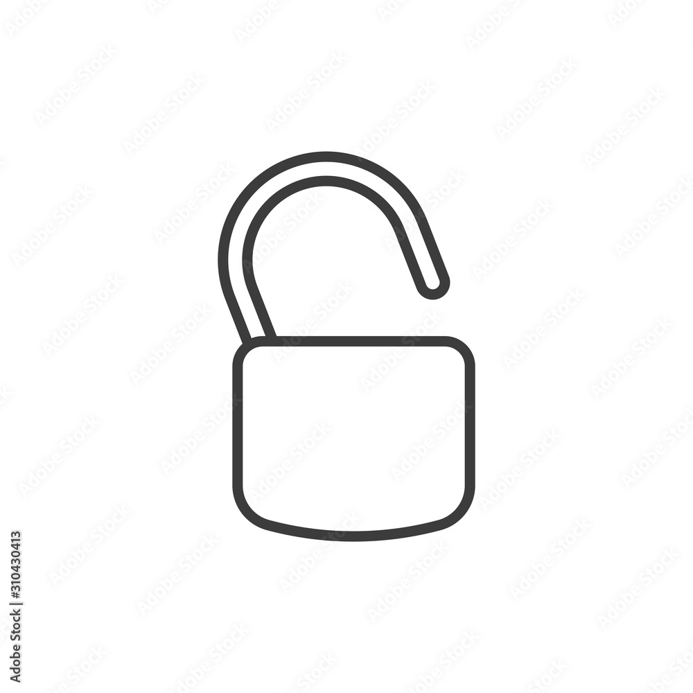 Padlock icon. Concept of secure and encryption. Vector illustration. Padlock icon. Concept of secure and encryption. Vector illustration.