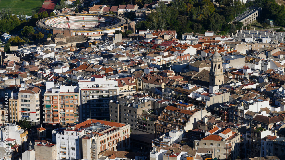 View of crowded city, Cadiz, Province of Cadiz, Spain