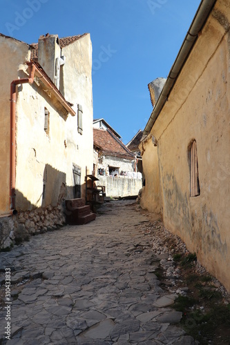 Fototapeta Naklejka Na Ścianę i Meble -  Main alley in Râșnov citadel