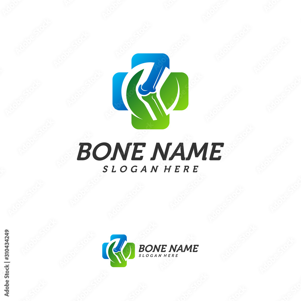 Bone Plus logo. Healthy bone Icon. Knee bones and joints care protection logo template. Medical flat logo design. Vector of human body health. Emblem symbol. Bone Plus logo. Healthy bone Icon. Knee bones and joints care protection logo template. Medical flat logo design. Vector of human body health. Emblem symbol.
