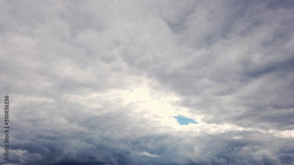 timelapse, the sky before a thunderstorm. thunder clouds are running, gathering in the dark sky. timelapse, the sky before a thunderstorm. thunder clouds are running, gathering in the dark sky.
