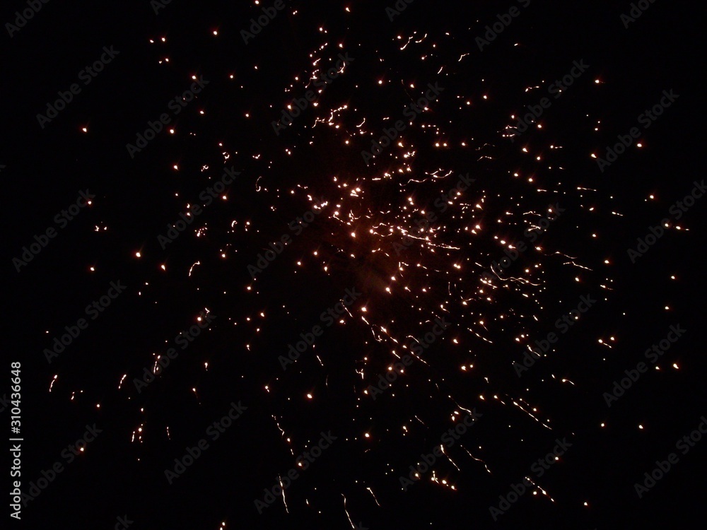 sparkling fire cracker used to celebrate new year sparkling fire cracker used to celebrate new year