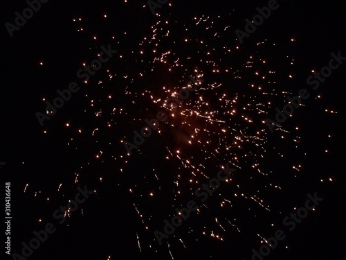 sparkling fire cracker used to celebrate new year