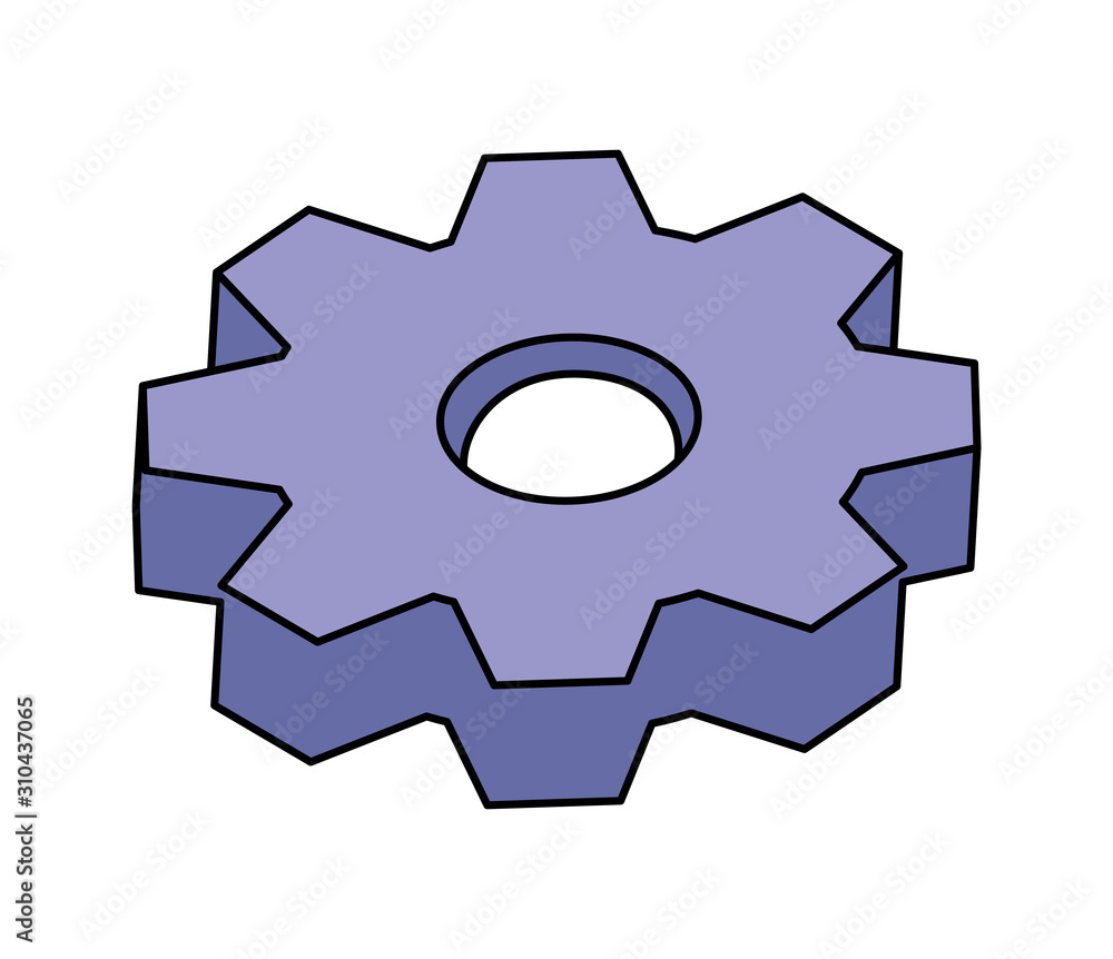 Isolated metal gear vector design Isolated metal gear vector design