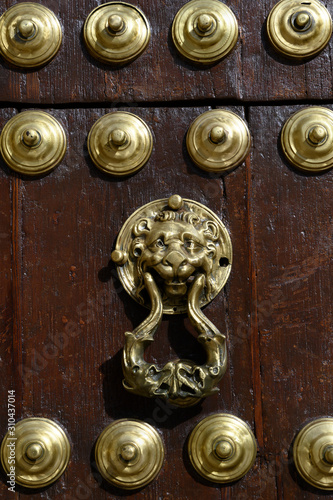 Traditional door knocker, Antequera, M�laga, Spain