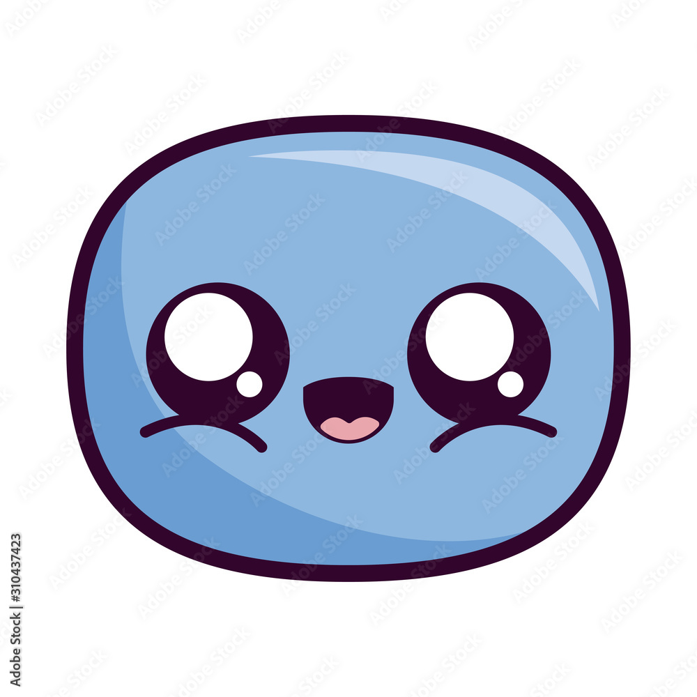happy oval kawaii cartoon vector design happy oval kawaii cartoon vector design