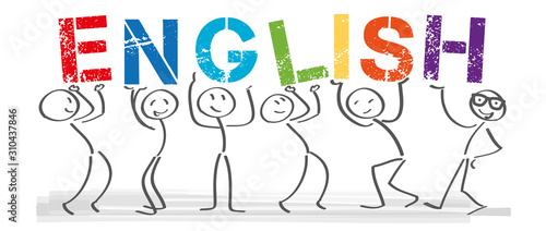 Learn Englih vector illustration concept