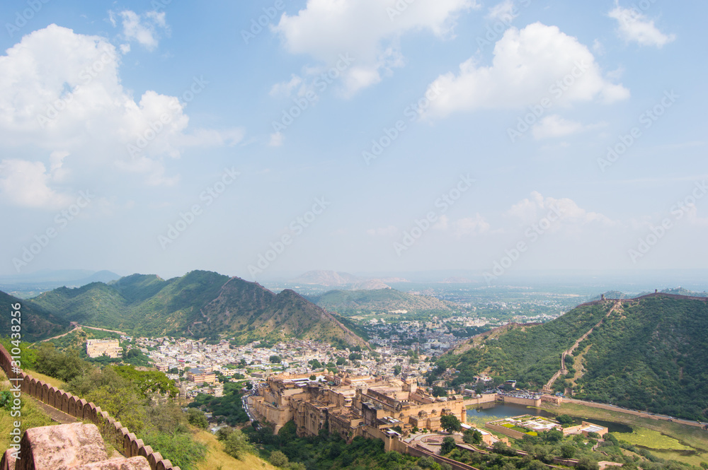A view of the forts in Jaipur from Jaigarh fort