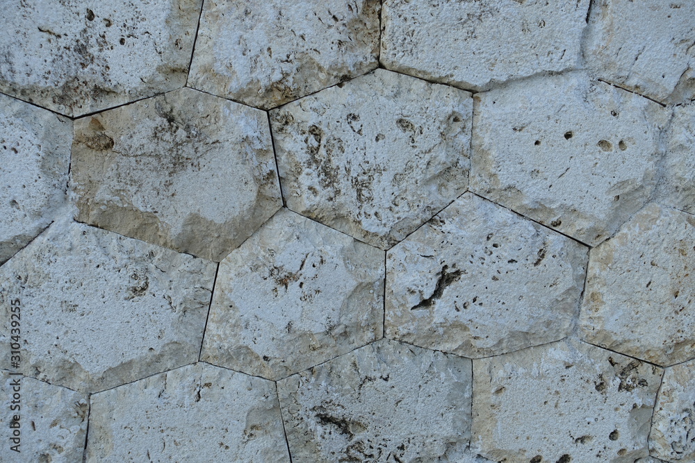 テクスチャー 六角形の石で作られた壁 texture of hexagon stone wall テクスチャー 六角形の石で作られた壁 texture of hexagon stone wall